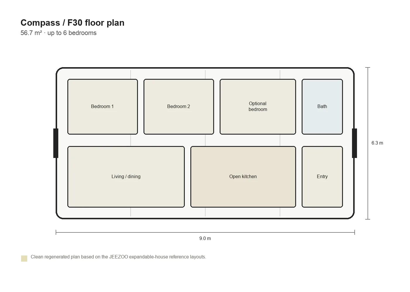 Compass F30 floor plan