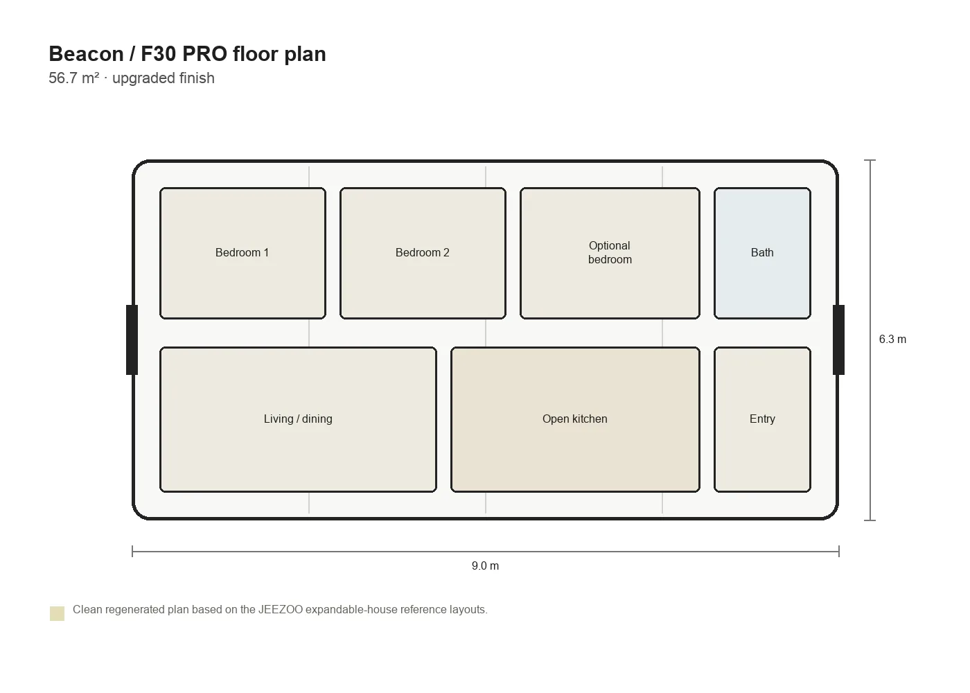Beacon F30 PRO floor plan