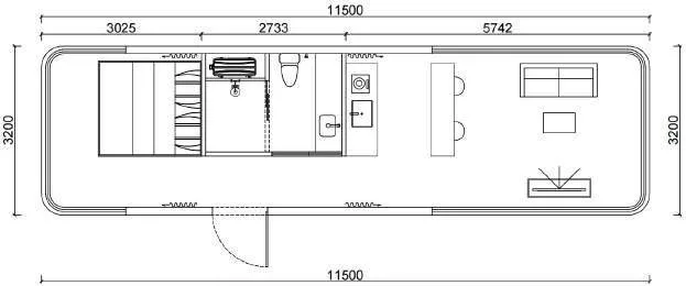 Polaris E8 enclosed floor plan