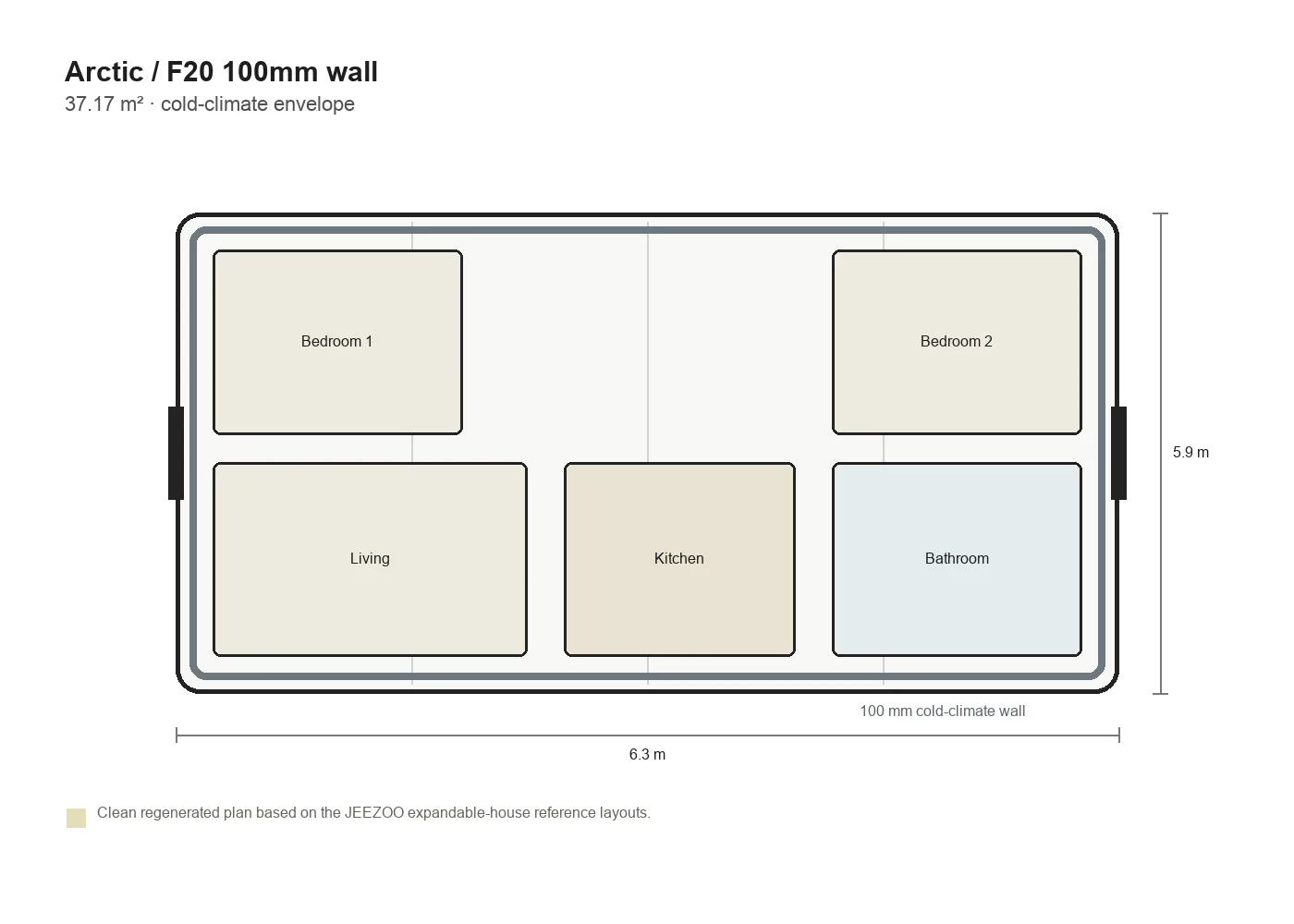 Arctic F20 cold-climate plan