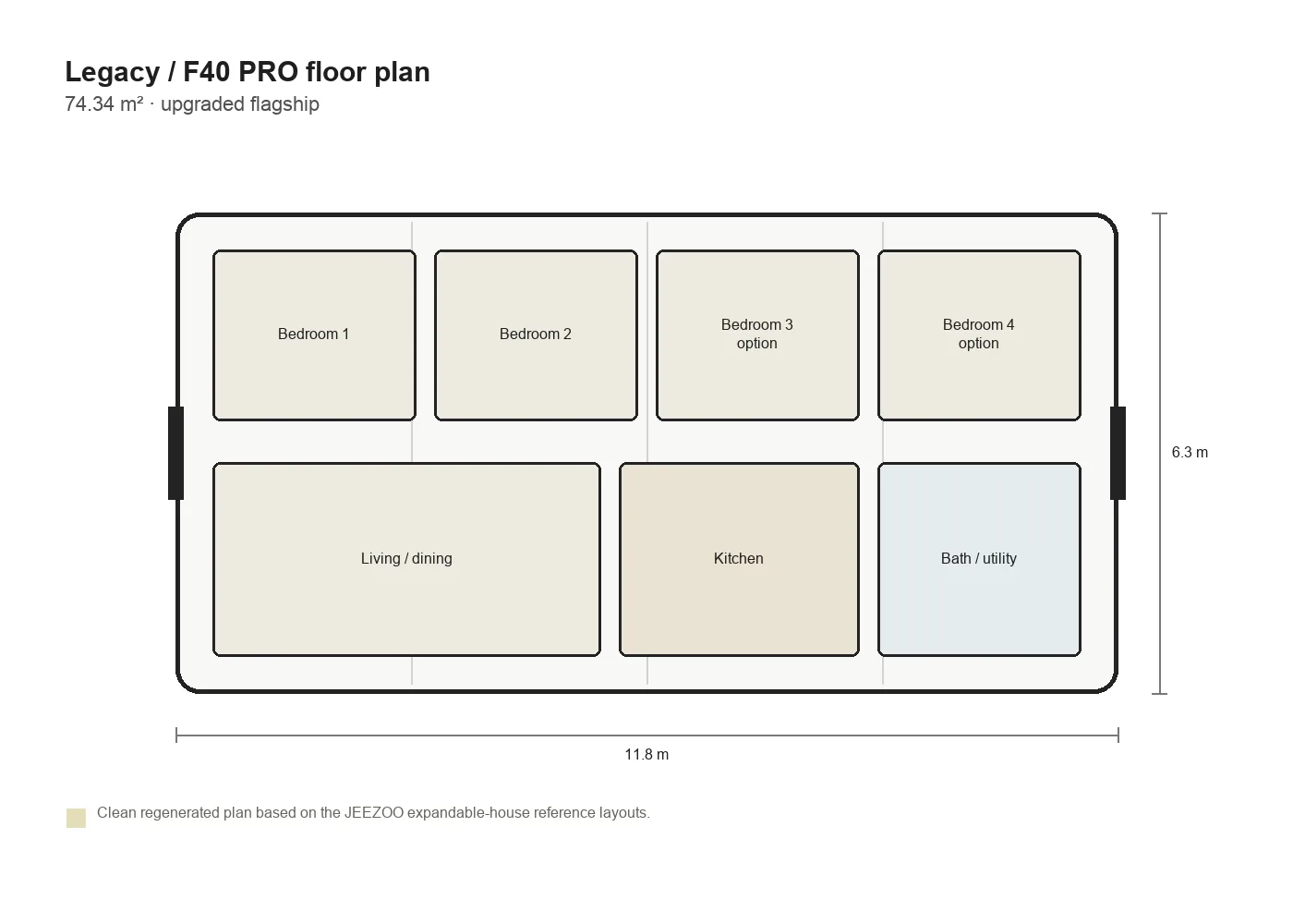 Legacy F40 PRO floor plan