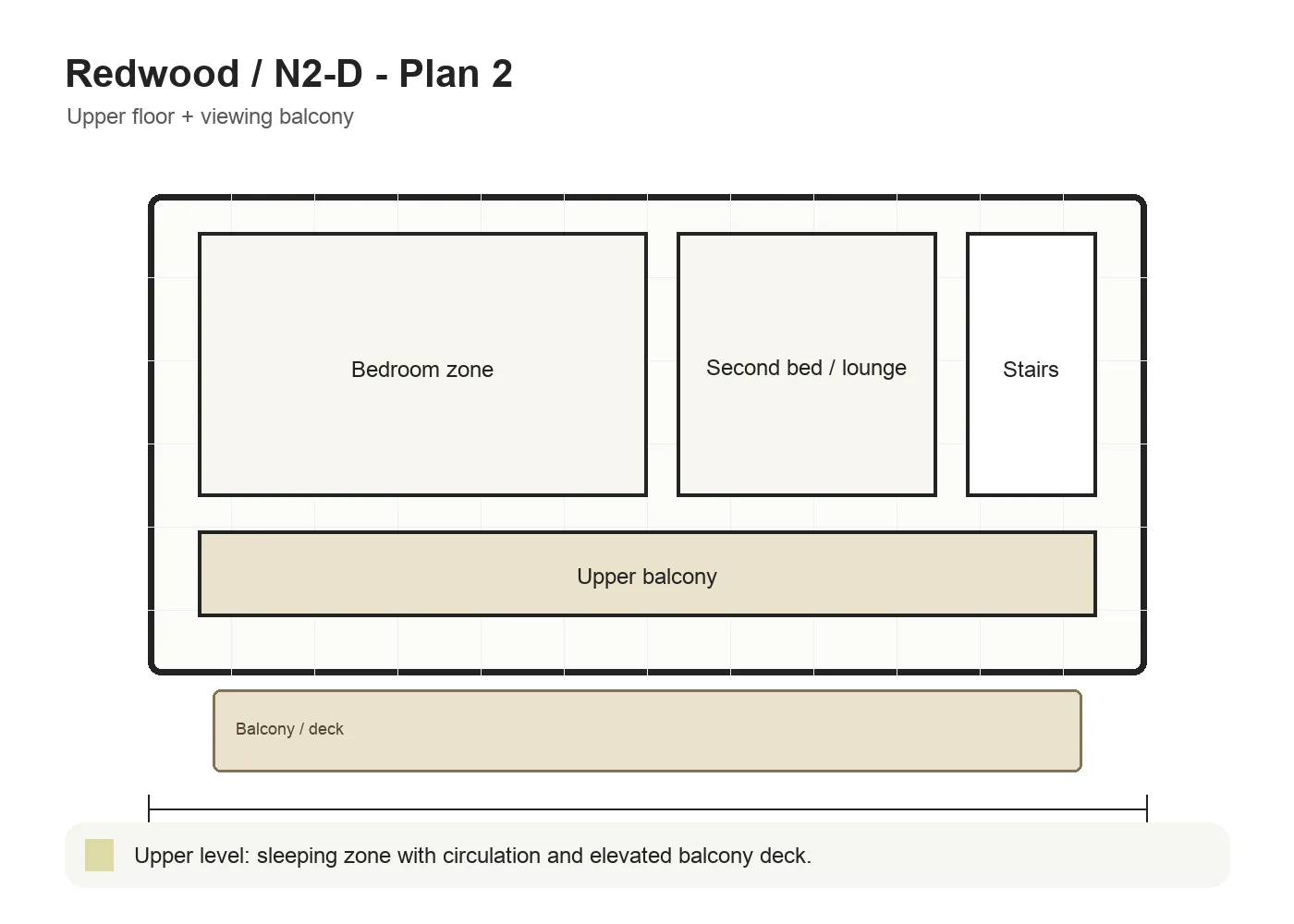 Redwood N2-D upper floor plan