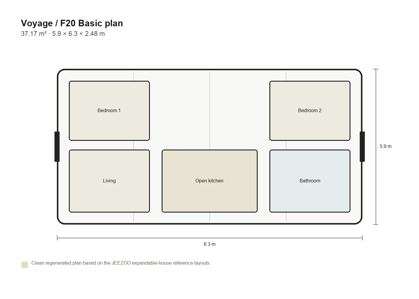 Voyage F20 Basic floor plan