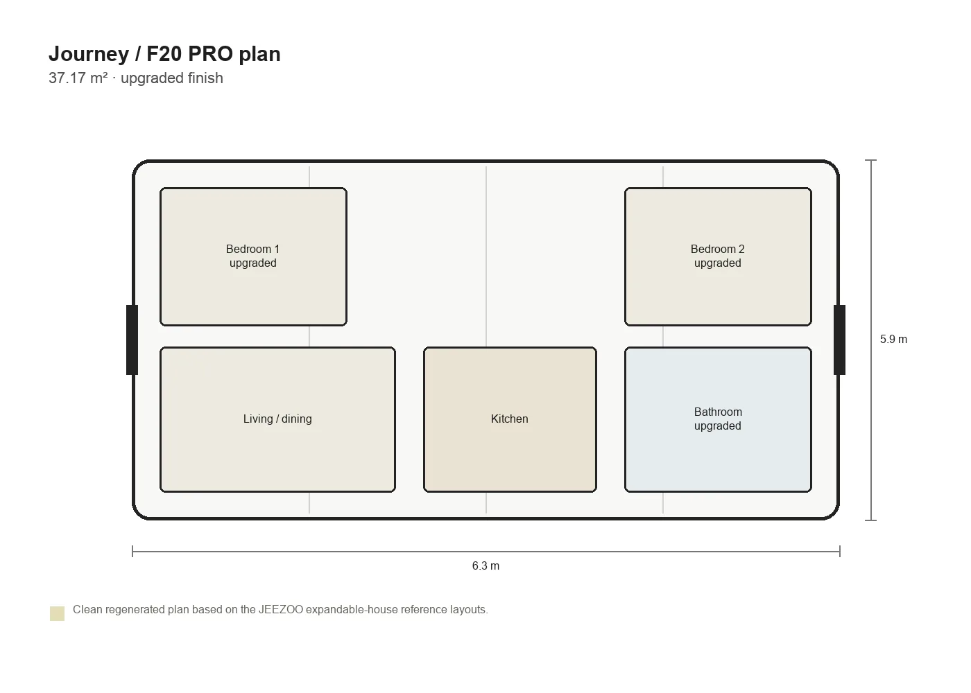 Journey F20 PRO floor plan