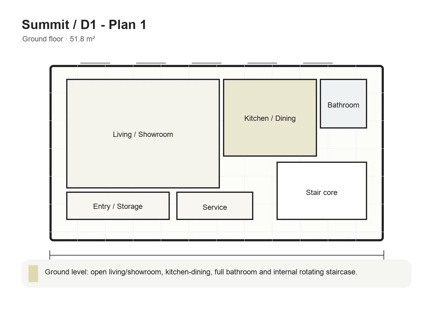Summit D1 ground floor plan
