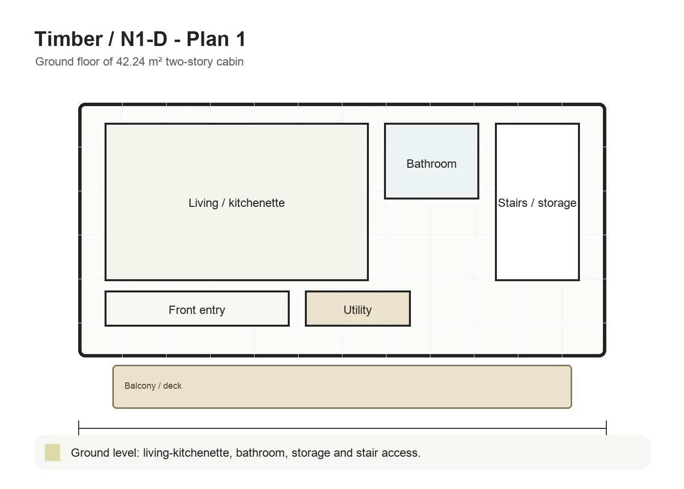 Timber N1-D ground floor plan